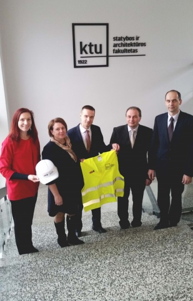 Pasirašyta bendradarbiavimo sutartis tarp KTU statybos ir architektūros fakulteto ir SDG