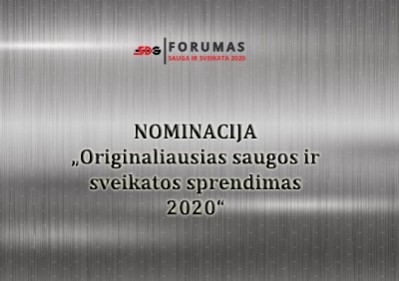 Nominacija „Originaliausias saugos ir sveikatos sprendimas 2020“