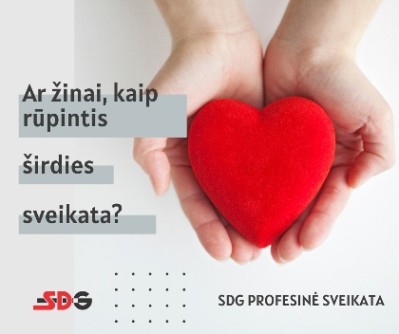 SDG PROFESINĖS SVEIKATOS SPECIALISTAI KVIEČIA