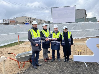 SDG Marijampolės skyriaus naujojo biuro statybų pradžia ir Kapsulės ateities kartoms įkasimo ceremonija